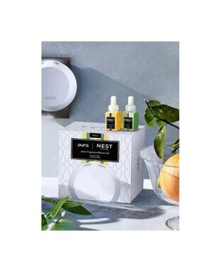 NIB Pura 4 Smart Fragrance Diffuser Plug in Kit 2 NEST REFILLS BAMBOO/GRAPEFRUIT